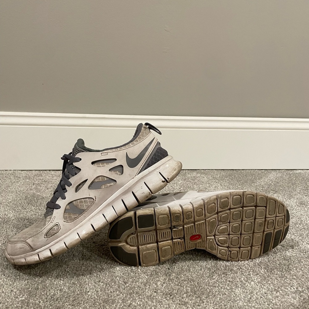 White and gray Nike size 5.5